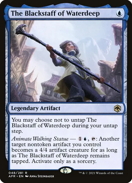 The Blackstaff of Waterdeep, Magic card AFR 48 — Adventures in the Forgotten Realms set
