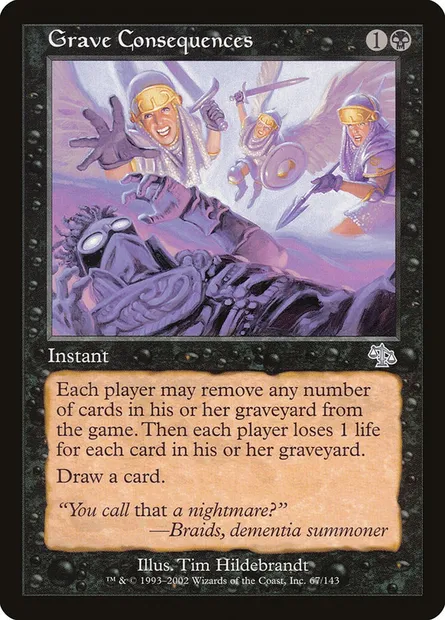 Grave Consequences, Magic card JUD 67 — Judgment set