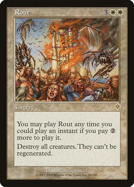 Rout, Magic card INV 34 — Invasion set