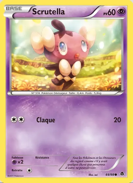 Scrutella, carte Pokémon EPO 44 — extension Pouvoirs Émergents