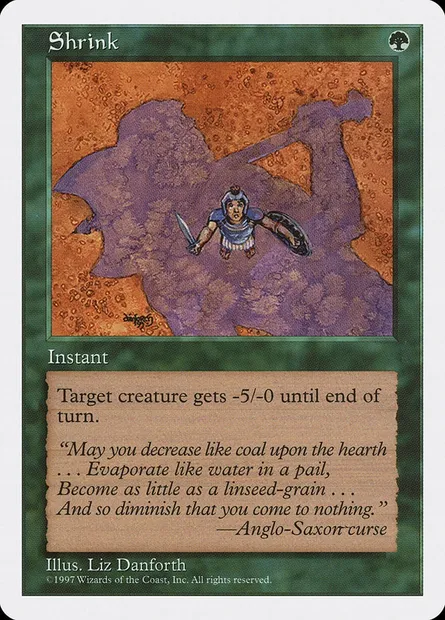 Shrink, Magic card 5ED 326 — Fifth Edition set