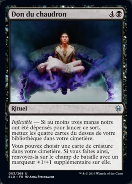 Don du chaudron, carte Magic ELD 83 — extension Throne of Eldraine