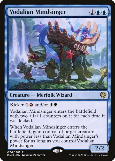 Vodalian Mindsinger, Magic card DMU 76 — Dominaria United set