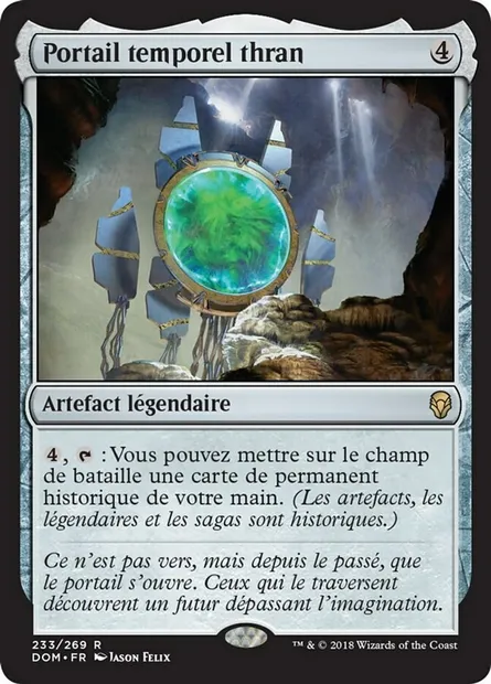 Portail temporel thran, carte Magic DOM 233 — extension Dominaria