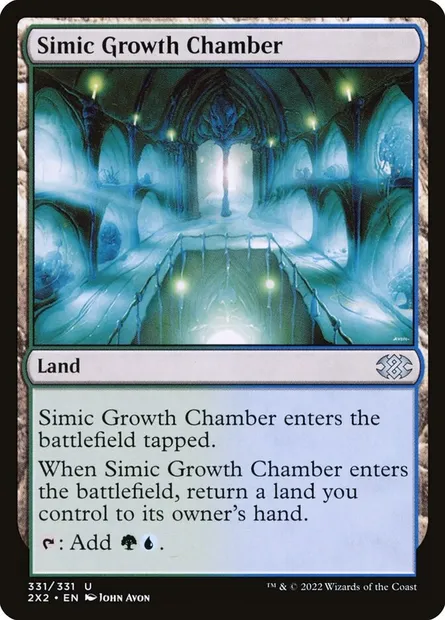 Simic Growth Chamber, Magic card 2X2 331 — Double Masters 2022 set