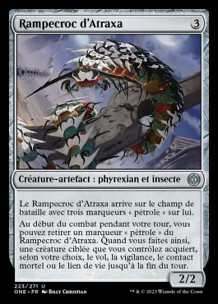 Rampecroc d'Atraxa, carte Magic ONE 223 — extension Tous Phyrexians