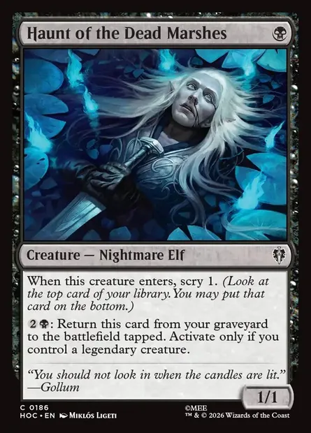 Haunt of the Dead Marshes, Magic card HOC 186 — The Hobbit Eternal set