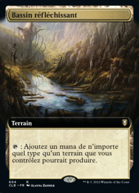 Bassin réfléchissant, carte Magic CLB 604 — extension Commander Légendes : la bataille de la Porte de Baldur