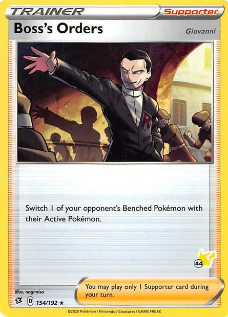 Boss's Orders - Giovanni, Pokémon card BA22 154-44 — Battle Academy 2022 set