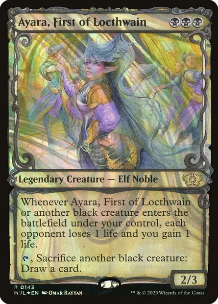 Ayara, Première de Locthwain, carte Magic MUL 143 — extension Multiverse Legends