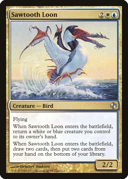 Sawtooth Loon, Magic card DDI 17 — Duel Decks: Venser vs. Koth set