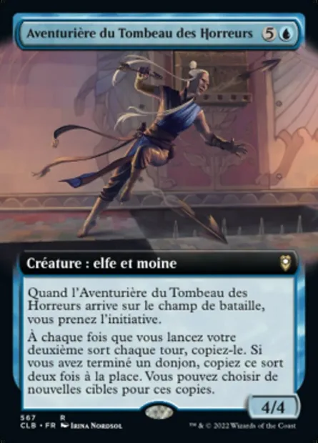Aventurière du Tombeau des Horreurs, carte Magic CLB 567 — extension Commander Légendes : la bataille de la Porte de Baldur