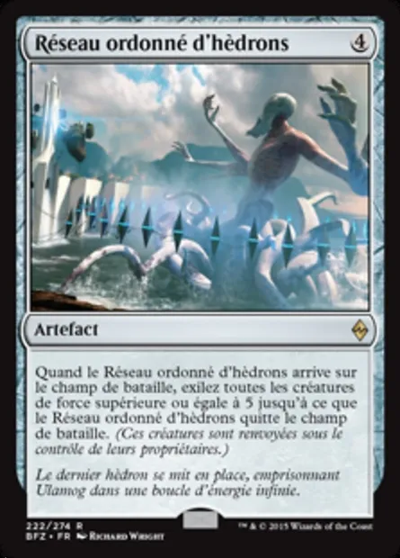 Réseau ordonné d'hèdrons, carte Magic BFZ 222 — extension La bataille de Zendikar