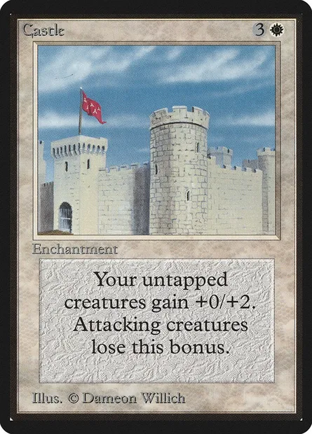 Château fort, carte Magic LEB 9 — extension Limited Edition Beta