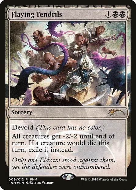 Flaying Tendrils, Magic card F16 9 — Friday Night Magic 2016 set