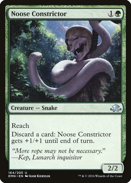 Noose Constrictor, Magic card EMN 164 — Eldritch Moon set