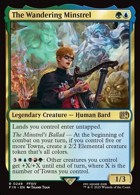 The Wandering Minstrel, Magic card FIN 249 — Final Fantasy set