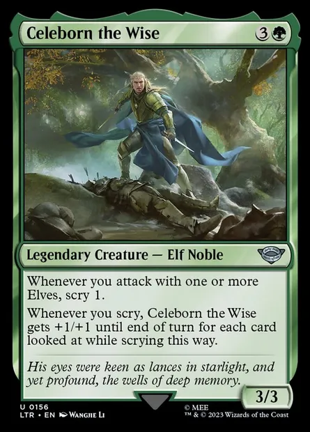 Celeborn the Wise, Magic card LTR 156 — The Lord of the Rings: Tales of Middle-earth set