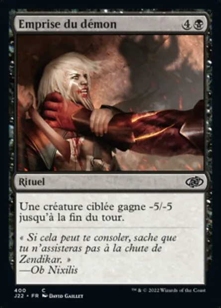 Emprise du démon, carte Magic J22 400 — extension Jumpstart 2022