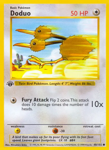 Doduo, Pokémon card BS 48 — Base Set set