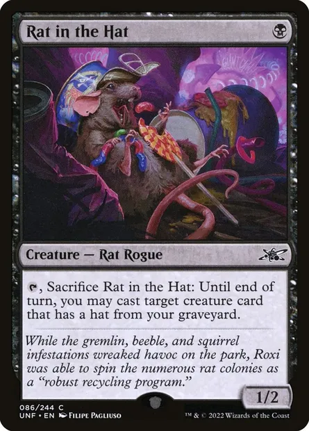 Rat in the Hat, Magic card UNF 86 — Unfinity set