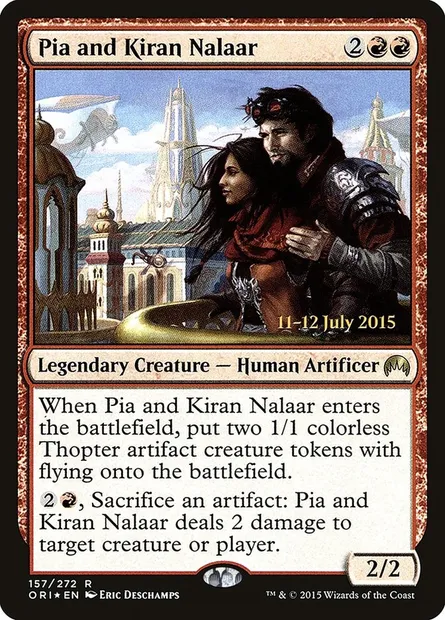 Pia and Kiran Nalaar, Magic card PORI 157s — Magic Origins Promos set