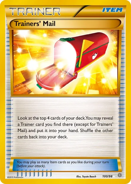 Trainers' Mail, Pokémon card AOR 100 — Ancient Origins set