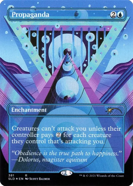 Propaganda // Propaganda, Magic card SLD 381 — Secret Lair Drop set