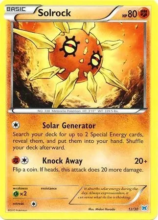 Solrock, Pokémon card TK8O 012 — XY Trainer Kit: Latios set