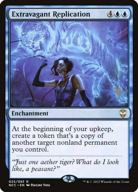 Duplication extravagante, carte Magic PNCC 25p — extension New Capenna Commander Promos