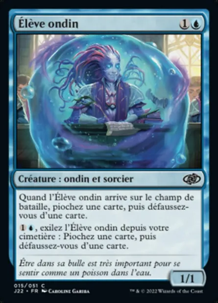 Élève ondin, carte Magic J22 15 — extension Jumpstart 2022
