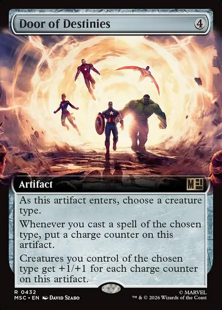 Door of Destinies, Magic card MSC 432 — Marvel Super Heroes Commander set