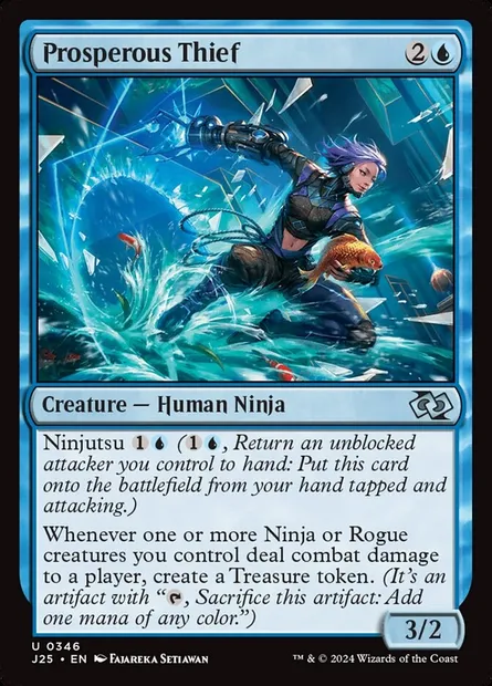 Prosperous Thief, Magic card J25 346 — Foundations Jumpstart set