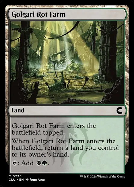 Golgari Rot Farm, Magic card CLU 236 — Ravnica: Clue Edition set