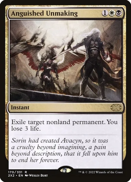 Anguished Unmaking, Magic card 2X2 170 — Double Masters 2022 set