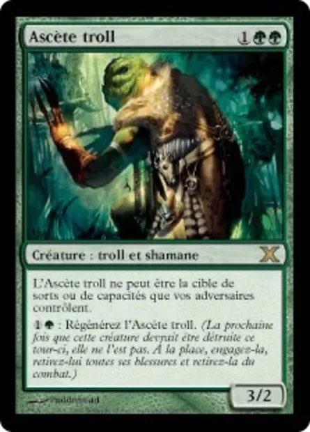 Ascète troll, carte Magic 10E 305 — extension Dixième édition