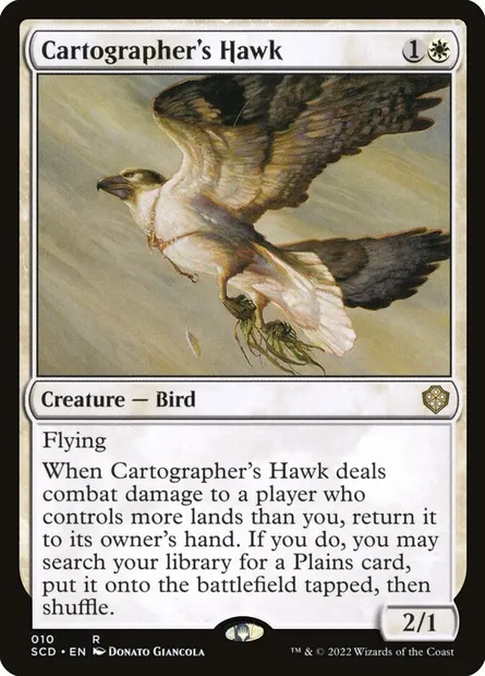 Cartographer's Hawk, Magic card SCD 10 — Starter Commander Decks set