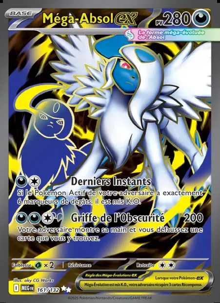 Méga-Absol-ex, carte Pokémon MEG 161 — extension Méga-Évolution