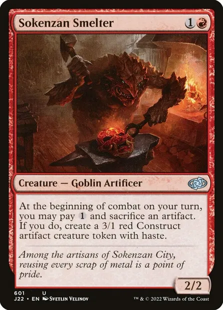 Sokenzan Smelter, Magic card J22 601 — Jumpstart 2022 set