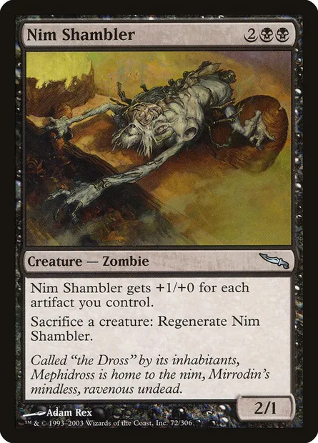 Nim Shambler, Magic card MRD 72 — Mirrodin set