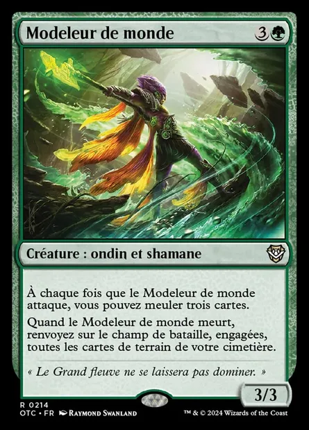 Modeleur de monde, carte Magic OTC 214 — extension Outlaws of Thunder Junction Commander