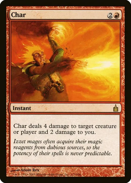 Char, Magic card RAV 117 — Ravnica: City of Guilds set