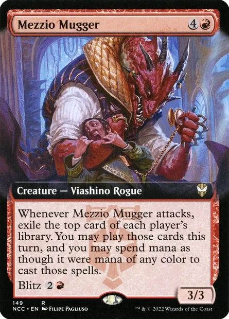 Mezzio Mugger, Magic card NCC 149 — New Capenna Commander set