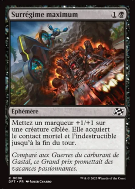 Surrégime maximum, carte Magic DFT 96 — extension Aetherdrift