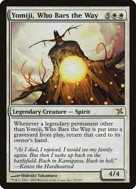 Yomiji, Who Bars the Way, Magic card BOK 30 — Betrayers of Kamigawa set