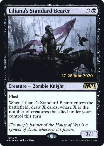 Liliana's Standard Bearer, Magic card PM21 110s — Core Set 2021 Promos set