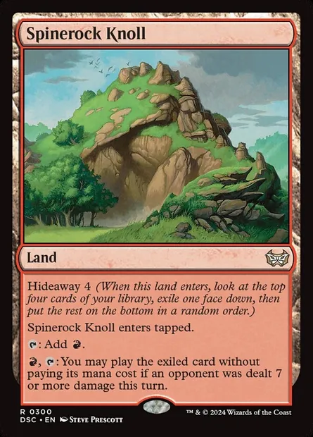 Spinerock Knoll, Magic card DSC 300 — Duskmourn: House of Horror Commander set