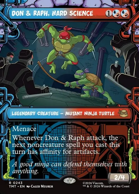 Don & Raph, Hard Science, Magic card TMT 243 — Teenage Mutant Ninja Turtles set