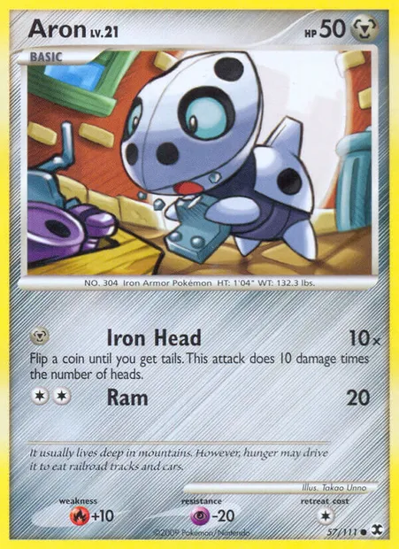 Aron, Pokémon card RR 57 — Rising Rivals set