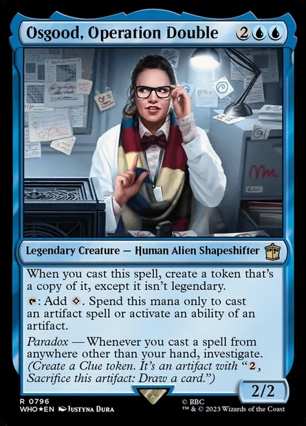 Osgood, opération Double, carte Magic WHO 796 — extension Doctor Who